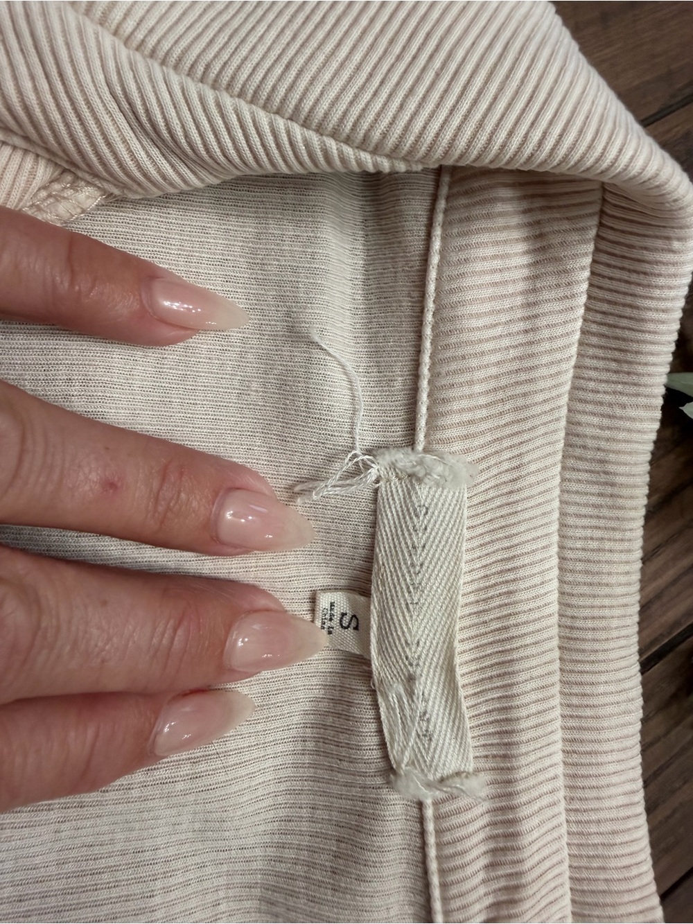 Buckle Cream Ribbed Open Front Cardigan - Picture 2 of 3